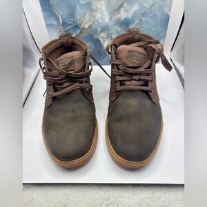 Timberland A1SG2 Brown Canvas Sneakers Men's US 10.5 Lace Up Casual Shoes